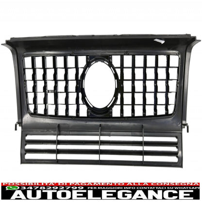 gruppo paraurti anteriore adatto per mercedes classe g w463 (1989-2012) con griglia g63 gt-r design panamericana