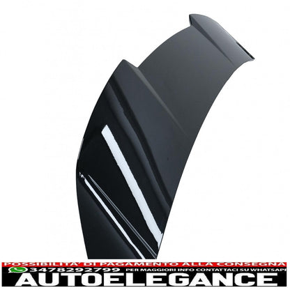 roof spoiler suitable for audi a6 avant facelift 4g c7 (2015-2018) piano black