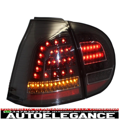 full led rear lights suitable for vw golf v 5 left hand drive (2004-2009) black urban style
