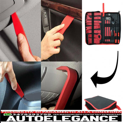 Auto Coating Removal Tool Kit 19pcs Portable Zipper Bag 