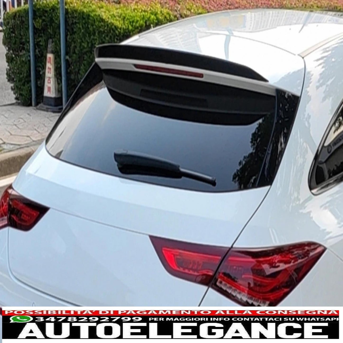 Tappo spoiler sul tetto adatto per Mercedes Cla X118 Shooting Brake (2019-up) Piano Black