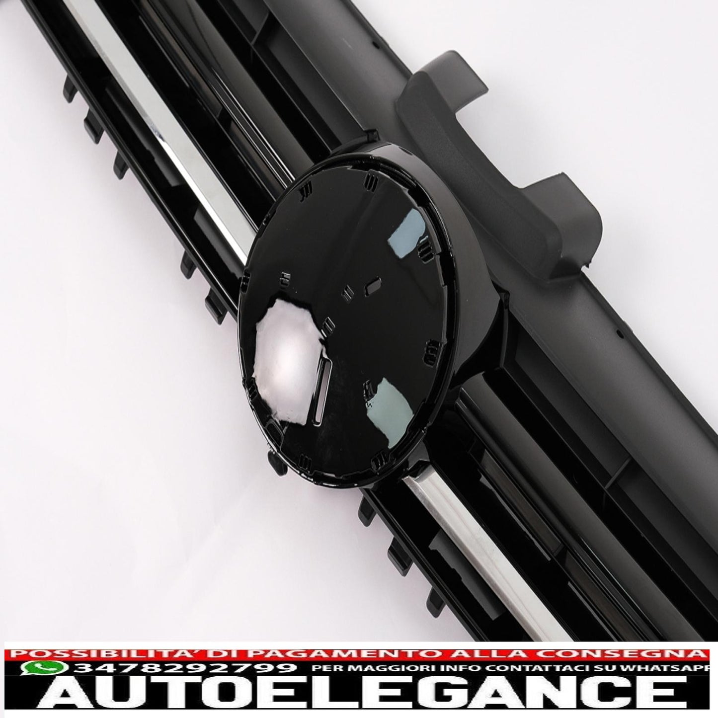 central grille suitable for vw golf 7 vii (2012-2017) r-line design chrome inserts