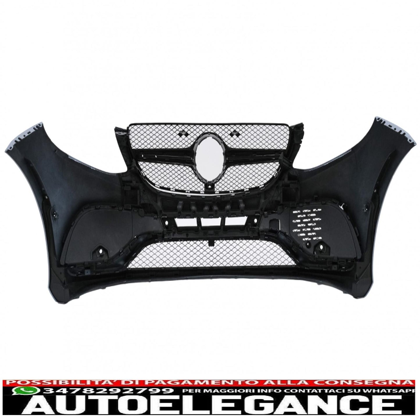 complete body kit suitable for mercedes gle w166 suv (2015-2018) black chrome
