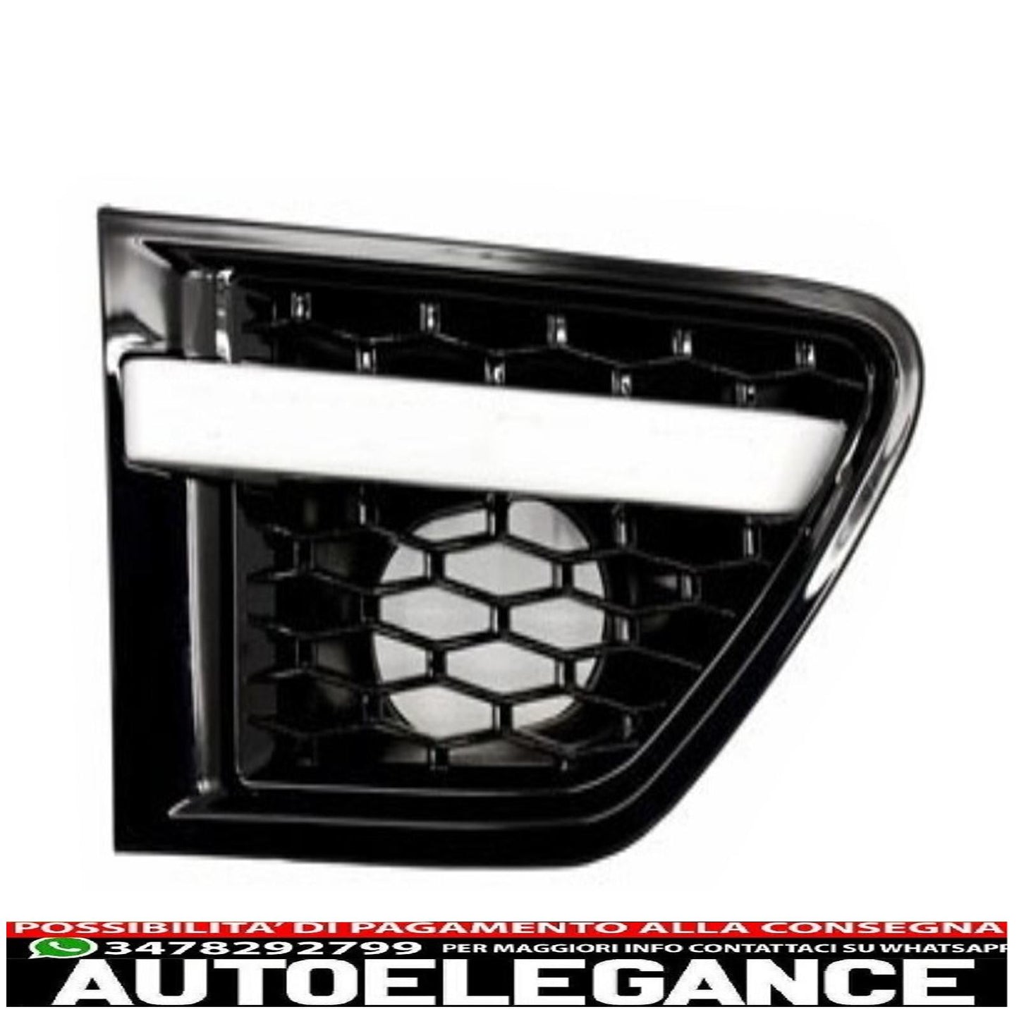 central grille and side air intakes group suitable for land rover sport l320 restyling (2009-2013) autobiography look all black edition