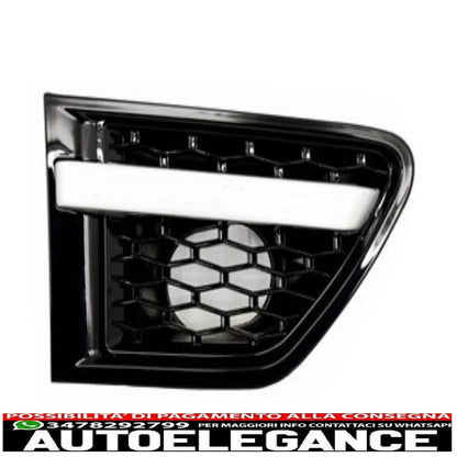 central grille and side air intakes group suitable for land rover sport l320 restyling (2009-2013) autobiography look all black edition