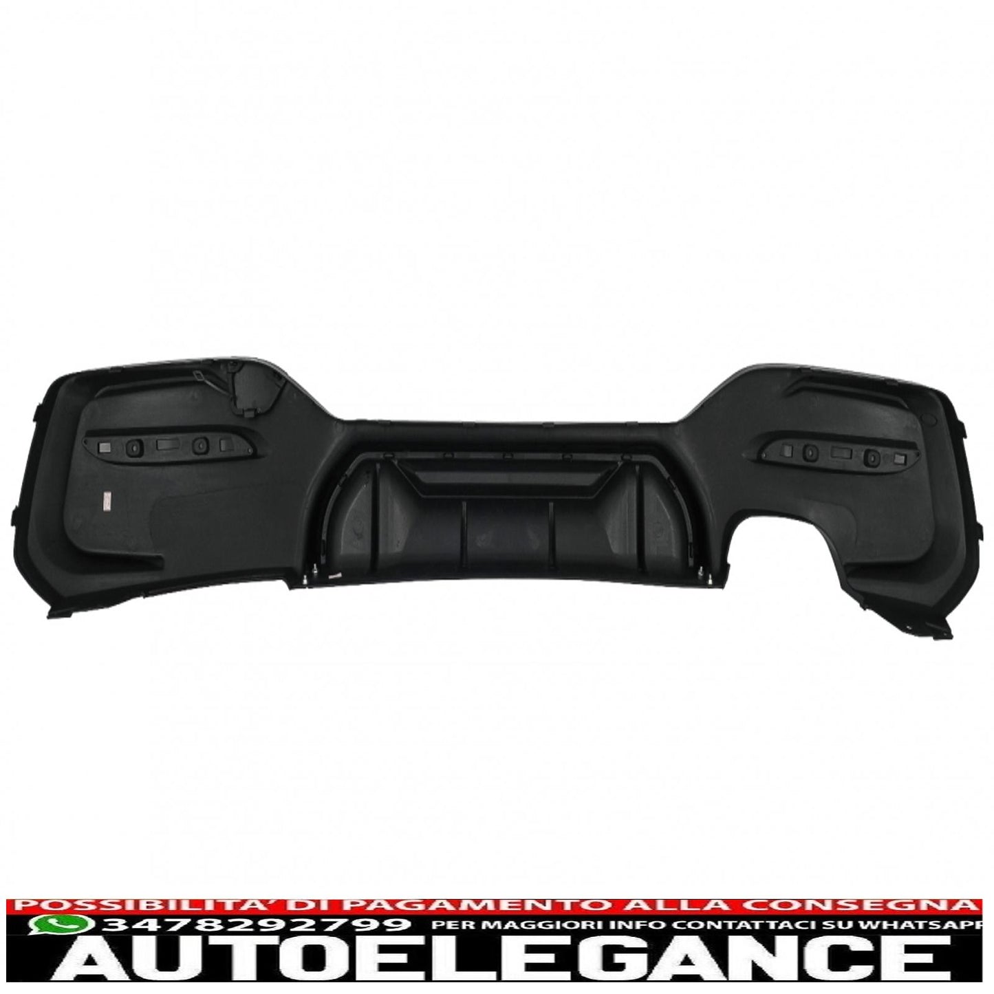 spoiler paraurti posteriore mantovana diffusore sinistro doppia uscita adatto per bmw serie 1 f20 f21 lci (2015-2019) pianoforte nero design da competizione