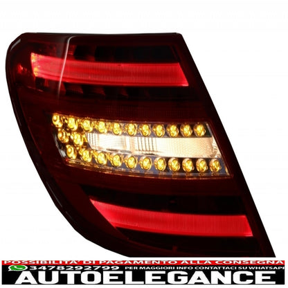 led rear lights suitable for mercedes c class w204 (2007-2012) restyling design