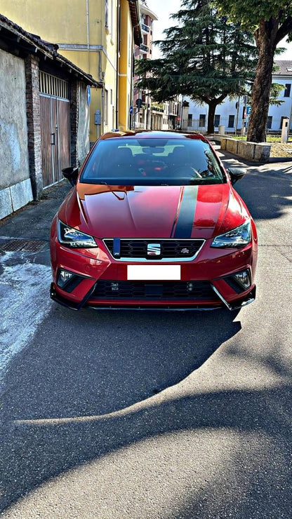 SPLITTER 3 PEZZI ADATTO PER SEAT IBIZA 5 6J FR 2017+ LOOK NERO LUCIDO
