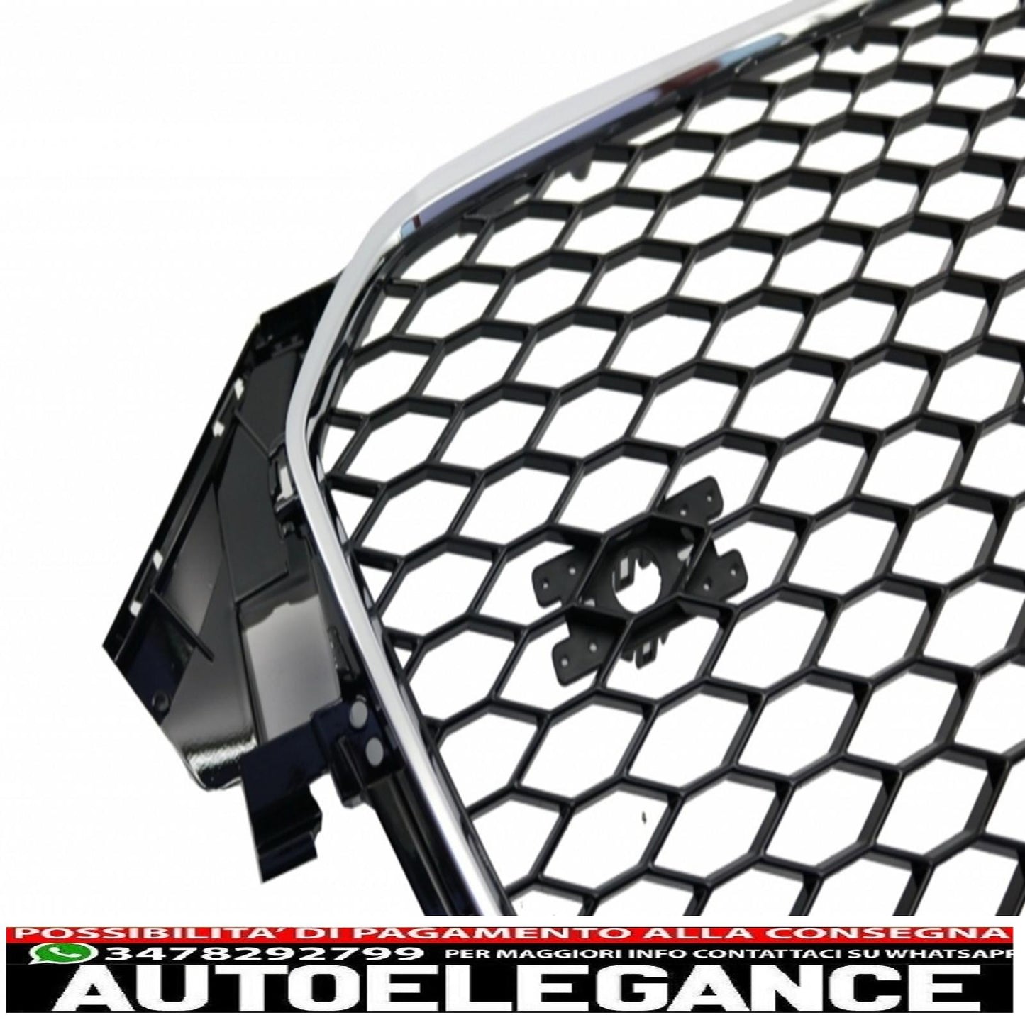 griglia anteriore senza badge con diffusore paraurti e terminali di scarico design RS4 adatto per audi a4 b8 limousine avant facelift (2012-2015)