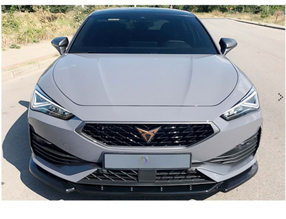 SPLITTER ADATTO PER SEAT CUPRA LEON 2020+ LOOK SPORTIVA NERO LUCIDO