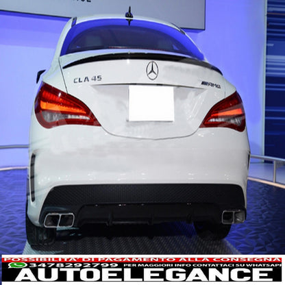 Trunk lid spoiler suitable for mercedes cla c117 w117 (2013-2018) a-design carbon film 