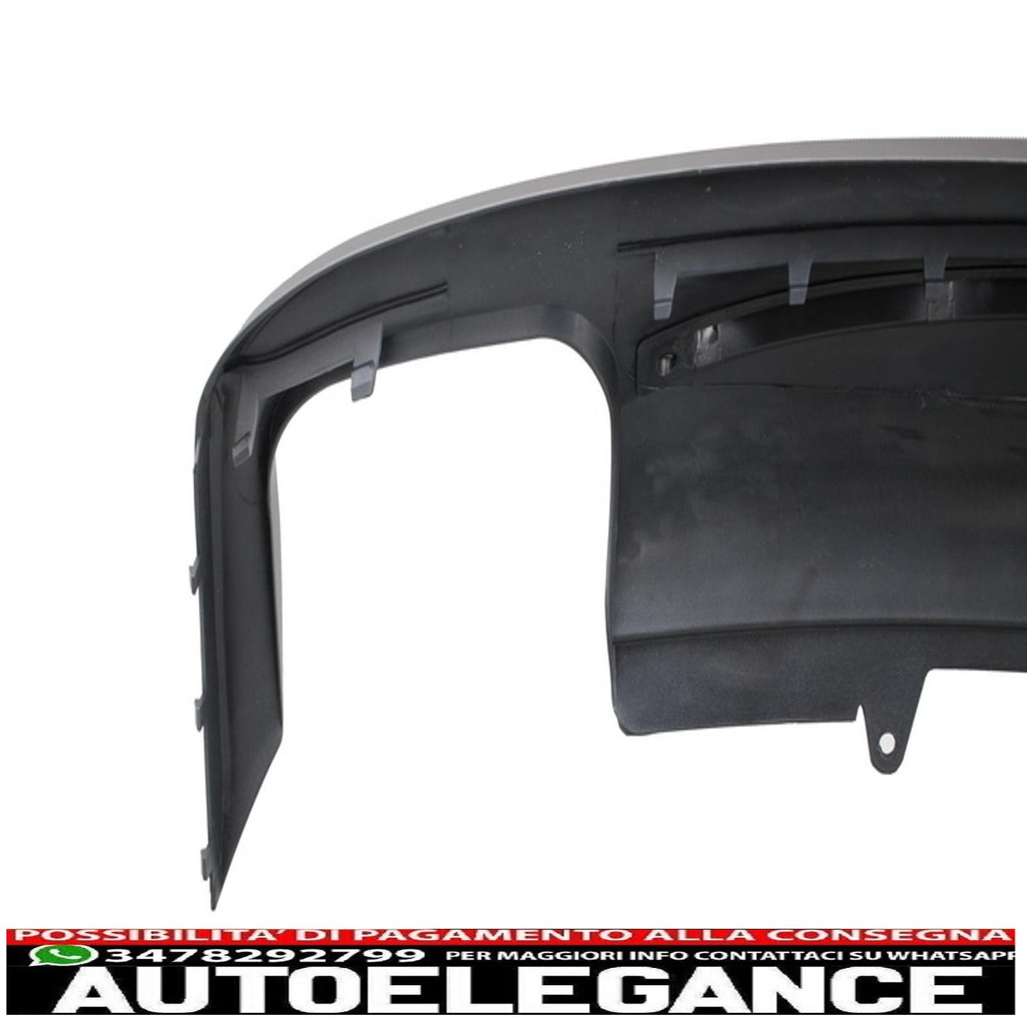 Diffusore mantovana paraurti posteriore adatto per audi a5 8t 4 porte (2012-2015) restyling con terminali di scarico terminali di scarico design s5