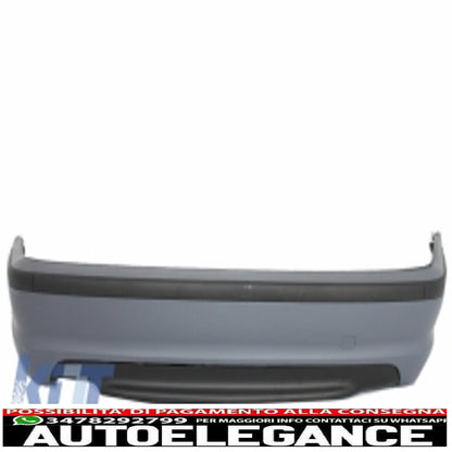kit carrozzeria adatto per bmw serie 3 e46 4d berlina (1998-2004) design m-technik con terminali di scarico