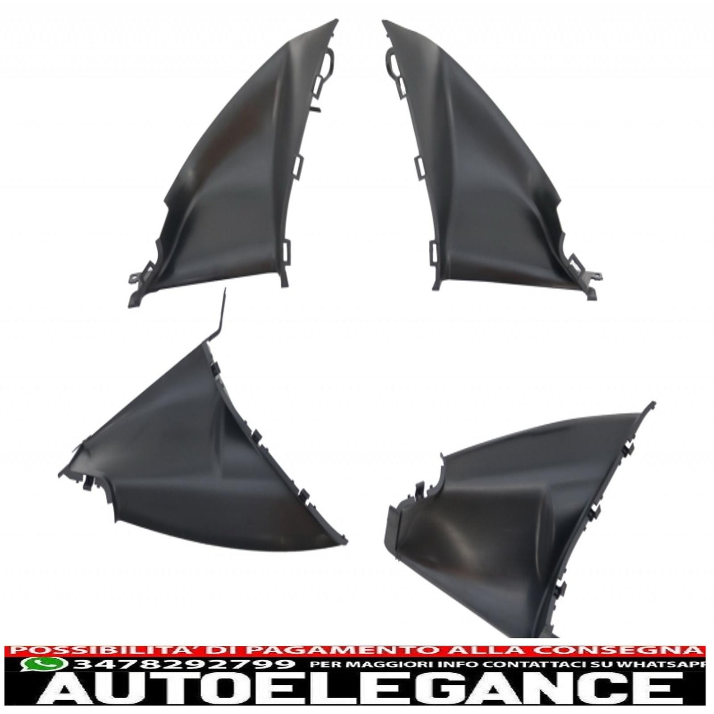kit carrozzeria adatto per bmw serie 1 e81 e82 e87 e88 (2004-2011) design 1m con sfiato condotto aria e pdc