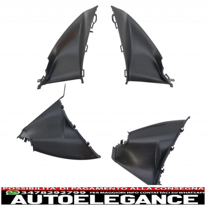 kit carrozzeria adatto per bmw serie 1 e81 e82 e87 e88 (2004-2011) design 1m con sfiato condotto aria e pdc