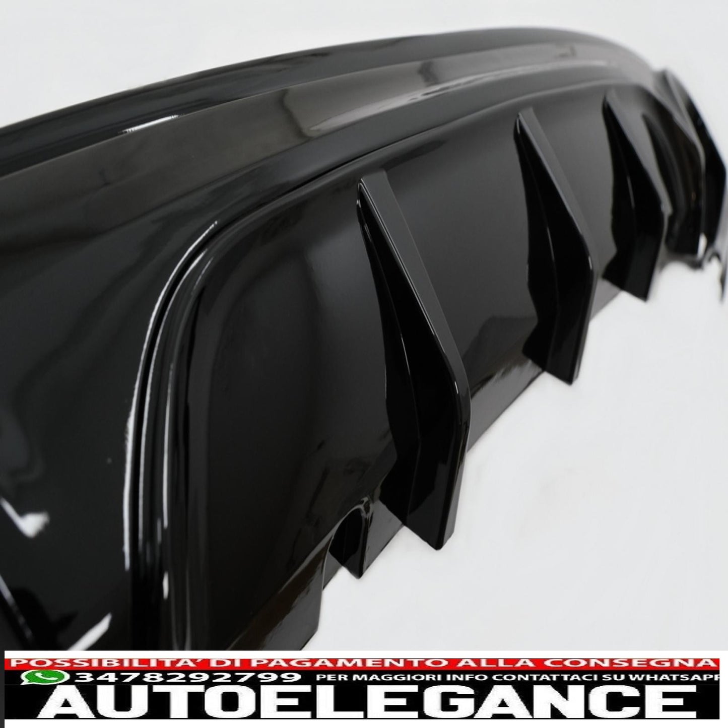 paraurti posteriore spoiler mantovana diffusore doppia uscita adatto per bmw serie 2 f22 f23 (2013-) m performance design brillante edizione nera
