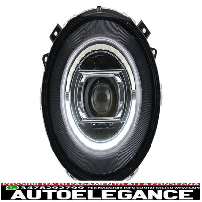 fari anteriori full led adatti per mercedes classe g w463 (2005-2017) design cromato facelift 2018 con accensione dinamica