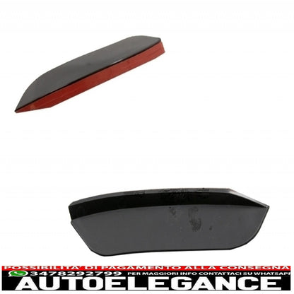 kit alette paraurti anteriore alette laterali adatto per mercedes classe a w177 v177 (05.2018-up) con estensione del labbro del paraurti e copertura dello specchio a35 design black edition