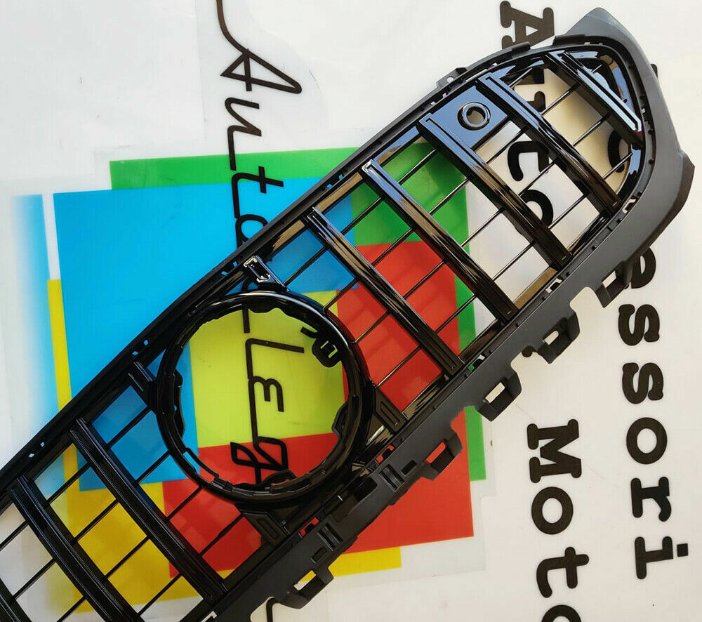 MERCEDES CLASSE B W247 2018+ GRIGLIA ANTERIORE AMG PROFILI NERI ABS