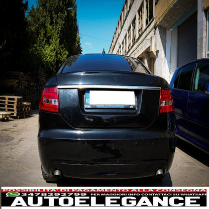 led bar rear lights suitable for audi a6 4f c6 (2004-2008) limousine red/crystal