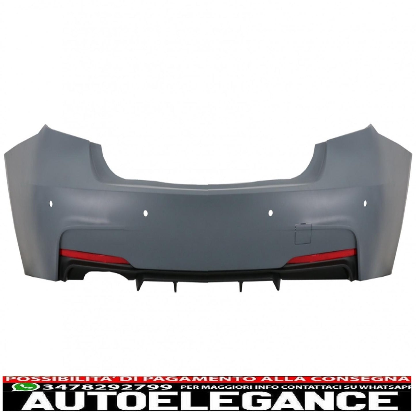 kit carrozzeria completo con diffusore uscita sinistra adatto per bmw serie 3 f30 (2011-2019) design m-performance