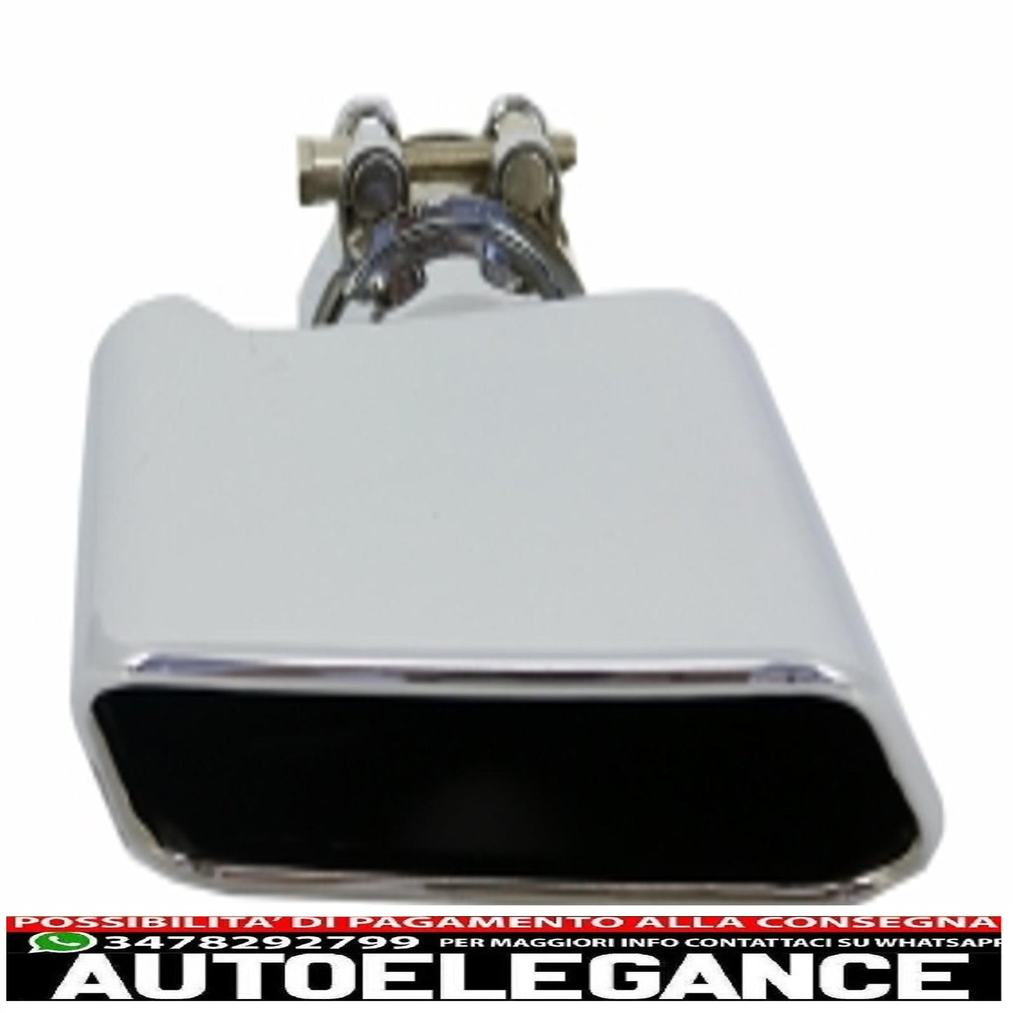 diffusore d'aria a doppia uscita adatto per bmw f10 f11 berlina touring serie 5 (2011-2017) 550i design con terminali di scarico design quadrato