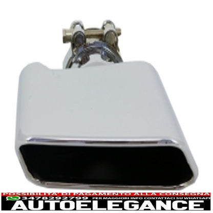 diffusore d'aria a doppia uscita adatto per bmw f10 f11 berlina touring serie 5 (2011-2017) 550i design con terminali di scarico design quadrato
