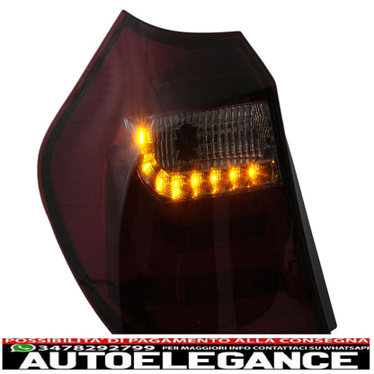 LED Light Bar Rear Lights For BMW 1 Series E81 E87 04-08.07 Smoke Red 