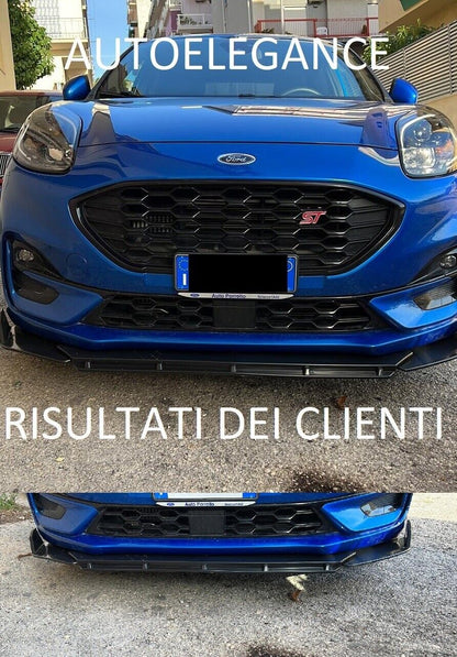 SPLITTER FORD PUMA 2019+ LIP GLOSS BLACK UNDER BUMPER ABS
