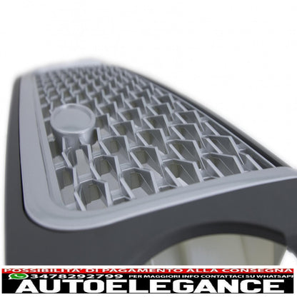 central grille and side vents group suitable for land rover sport l320 (2005-2008) autobiography look silver edition