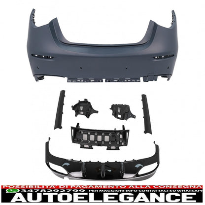 Rear bumper suitable for mercedes s class w223 v223 (2020-up) sport line design 