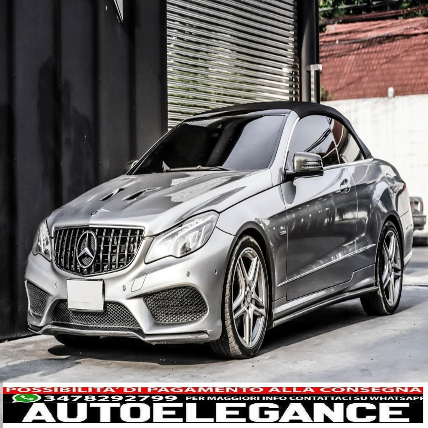 front grille suitable for mercedes e class c207 w207 a207 facelift (2013-2017) coupe cabrio gtr look