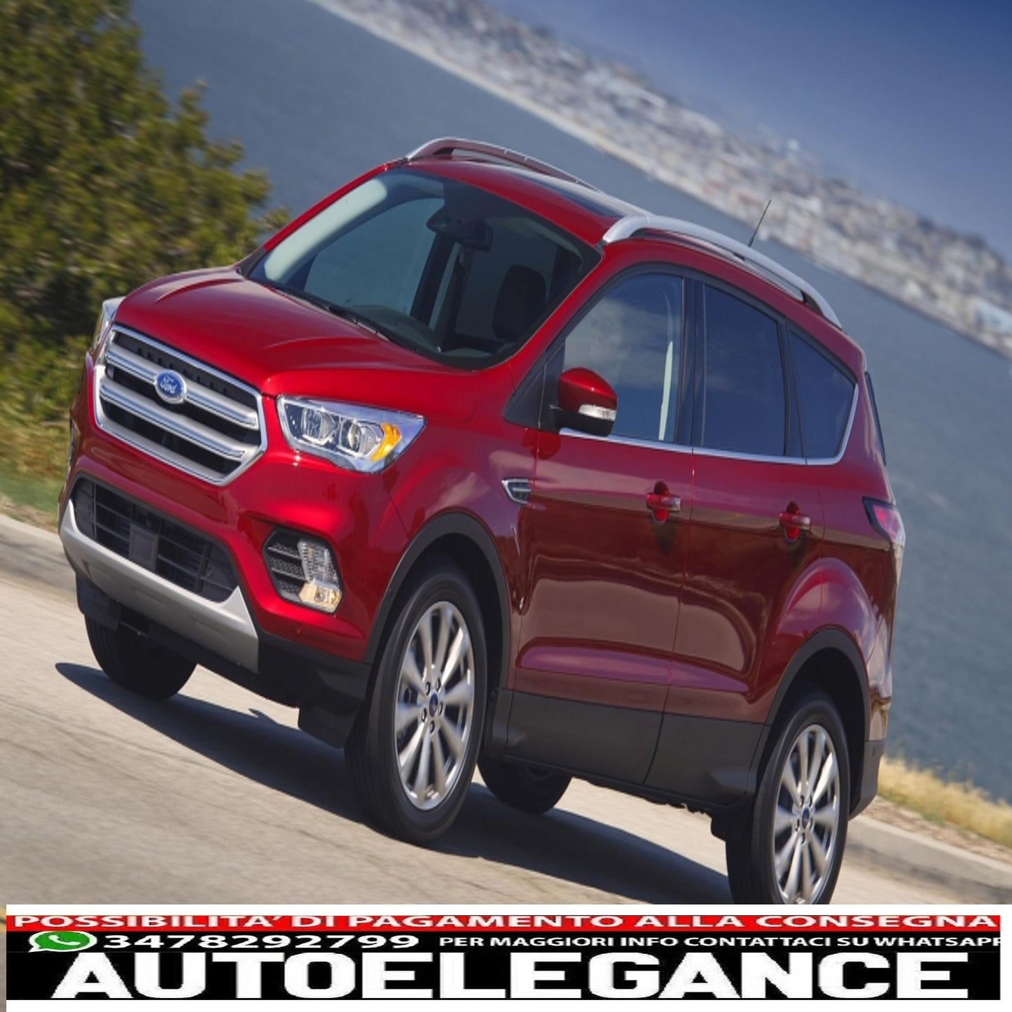 Decorative roof rack suitable for Ford Kuga Escape II MK2 (2013-2018)