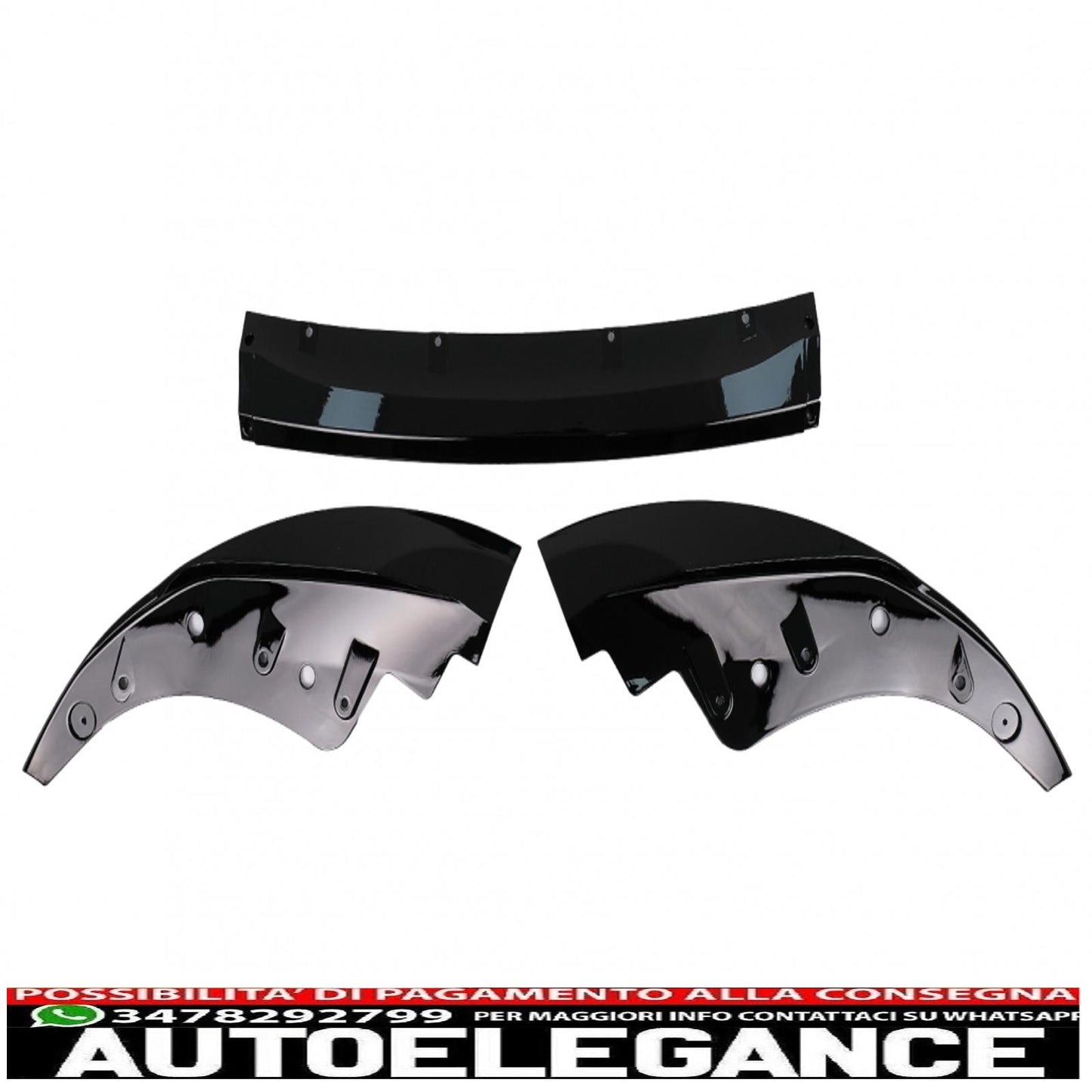 Front Bumper Spoiler Lip Fit For BMW 4 Series G22 Coupe G23 Cabrio G26 Gran Coupe (2020-up) M Sport Piano Black