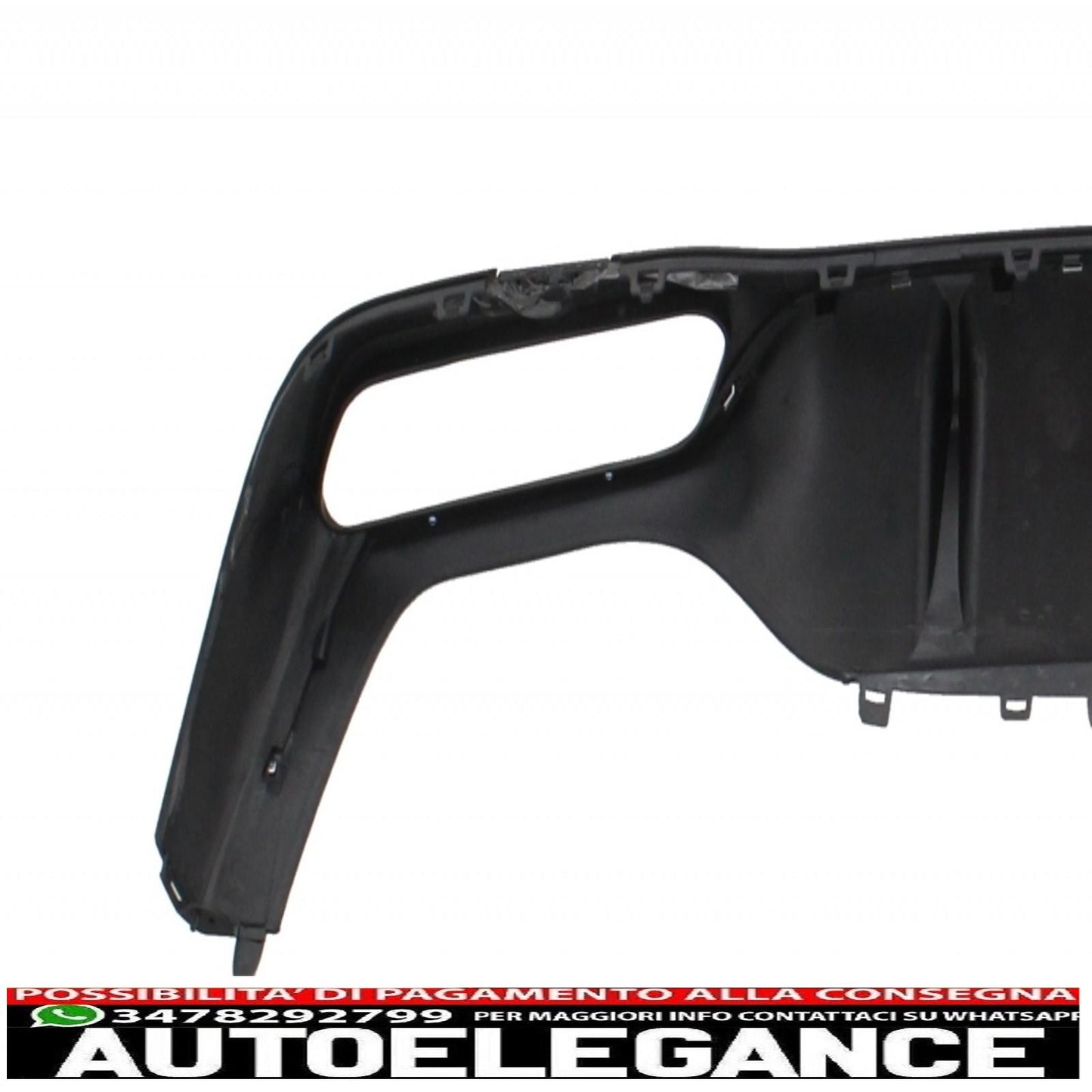 diffusore d'aria per paraurti posteriore con terminali di scarico nero adatto per mercedes classe e w213 amg line (2016-2019) design e63