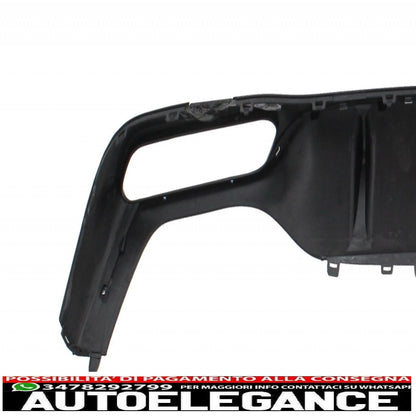 diffusore d'aria per paraurti posteriore con terminali di scarico nero adatto per mercedes classe e w213 amg line (2016-2019) design e63