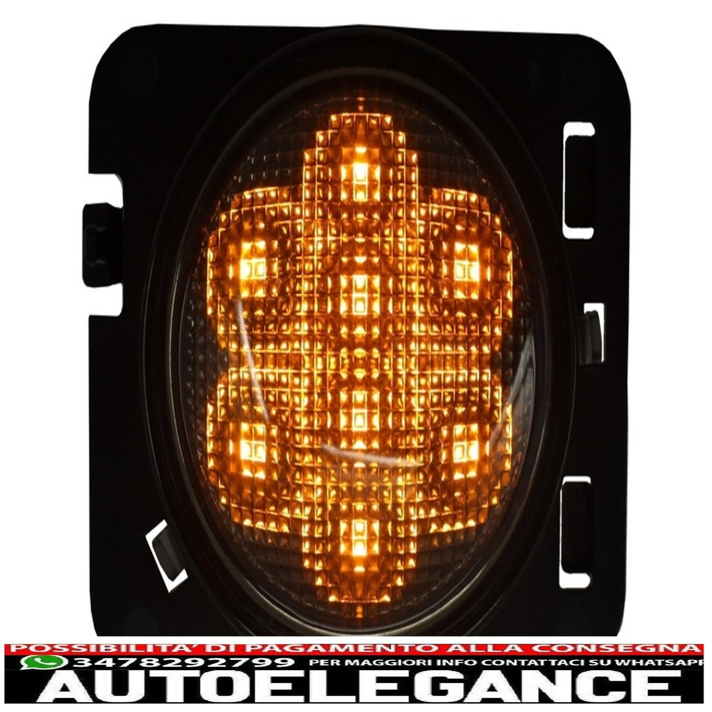 led side turn lights on fenders fit for jeep wrangler jk (2007-2016) amber light 