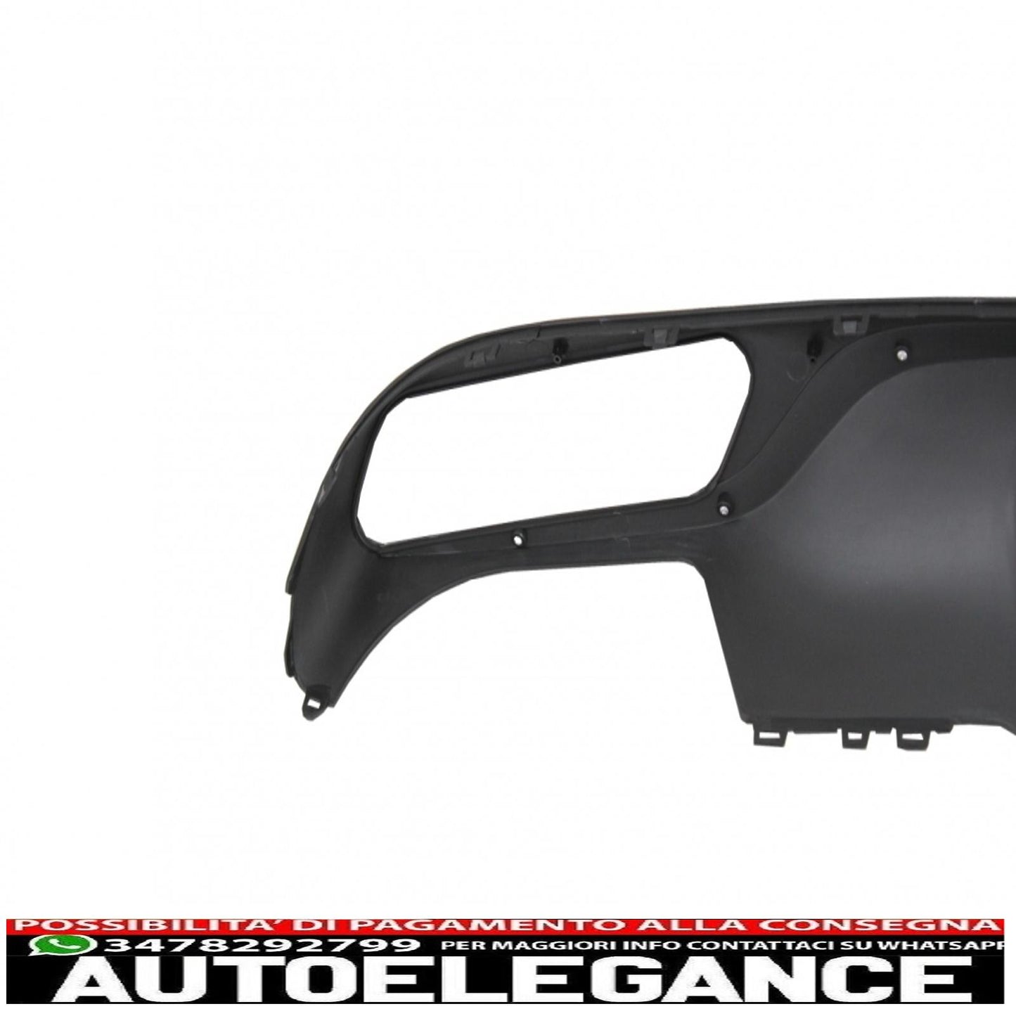 diffusore posteriore con terminali di scarico adatto per mercedes classe e w213 s213 standard (2016-2019) e63 design nero