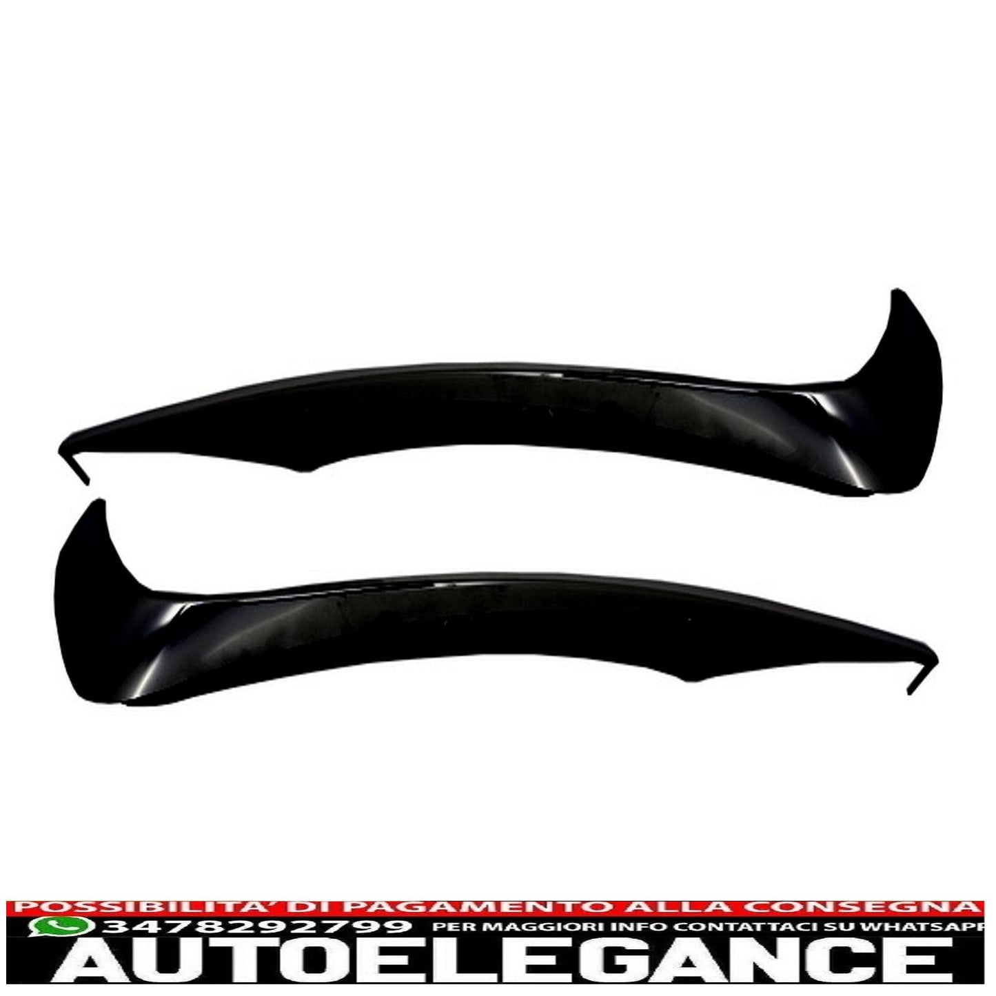 Alette splitter per paraurti anteriore adatte per mercedes w222 classe s s63 design (2013-up) edizione nera AUTOELEGANCERICAMBI