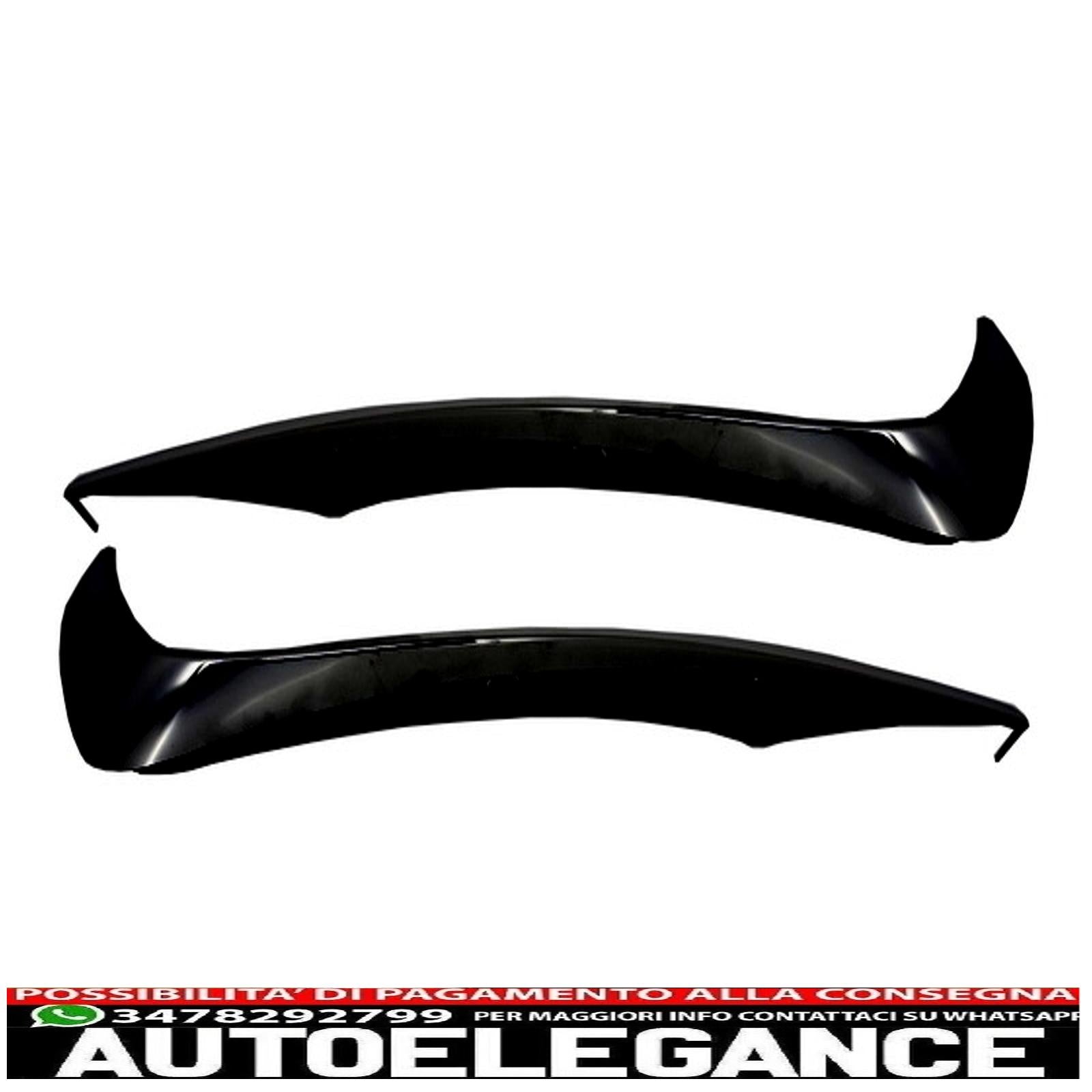 Alette splitter per paraurti anteriore adatte per mercedes w222 classe s s63 design (2013-up) edizione nera AUTOELEGANCERICAMBI