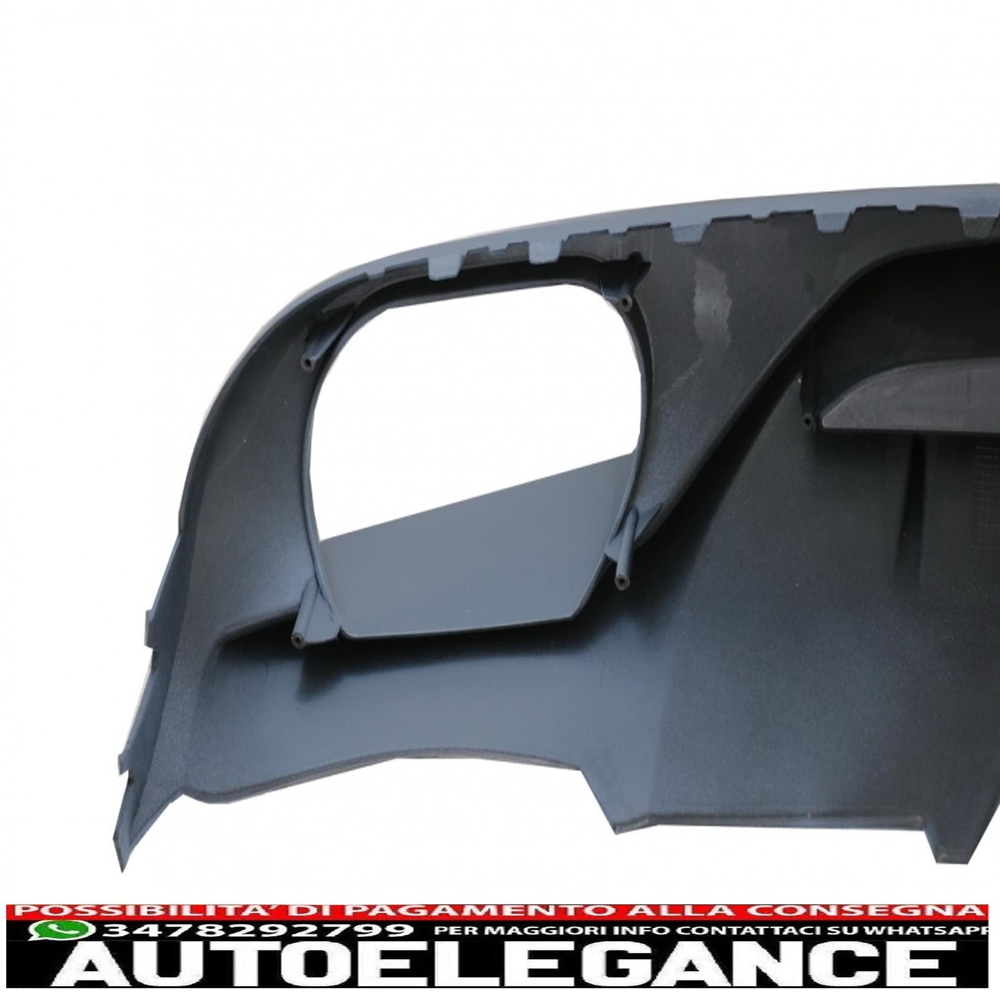 Diffusore mantovana paraurti posteriore adatto per audi a4 b8 berlina pre restyling (2007-2012) ab-design