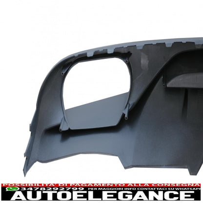 Diffusore mantovana paraurti posteriore adatto per audi a4 b8 berlina pre restyling (2007-2012) ab-design