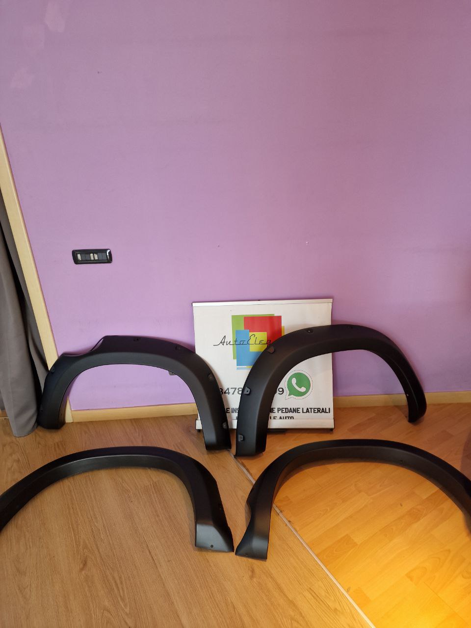 ART. 1076 PARAFANGHI MERCEDES CLASSE X W470 2017+ NERO OPACO