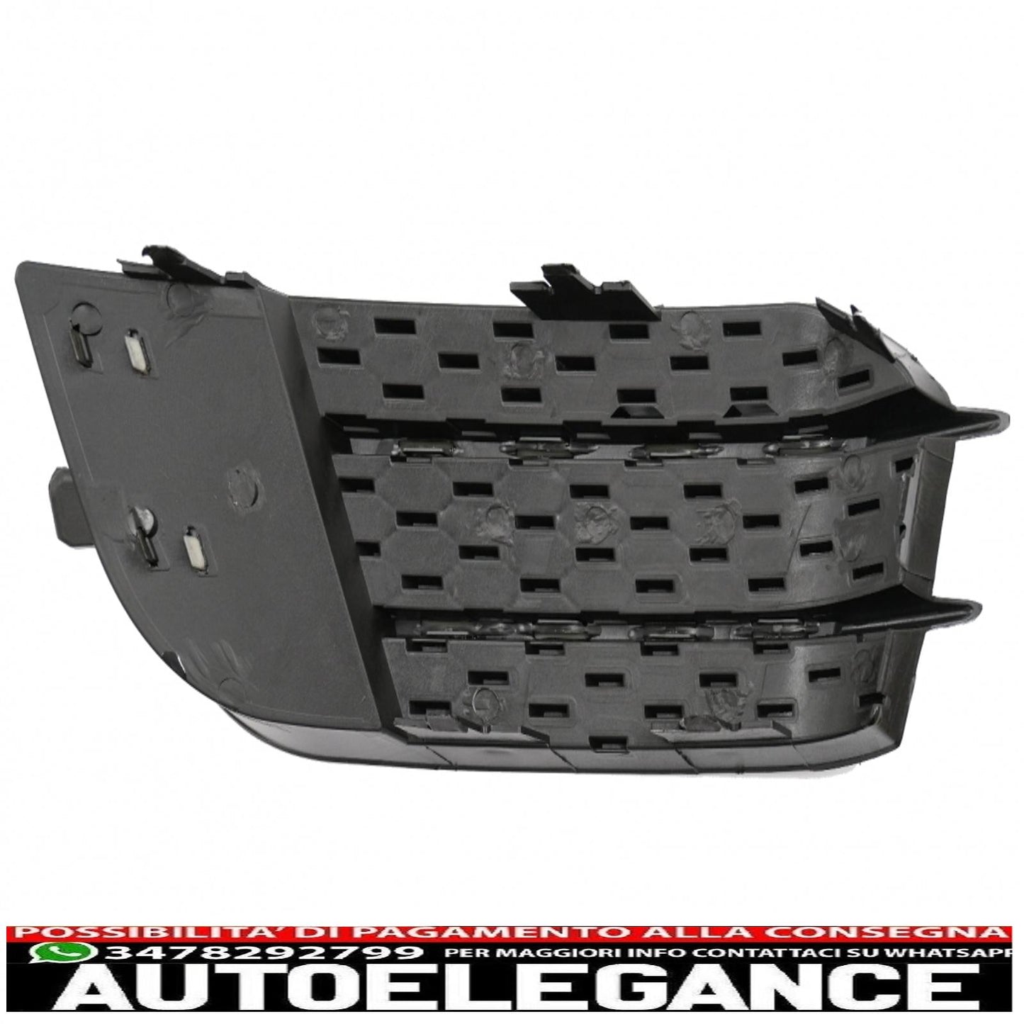 side grills fog light covers suitable for audi a1 8x (2010-2015) rs1 piano black design 