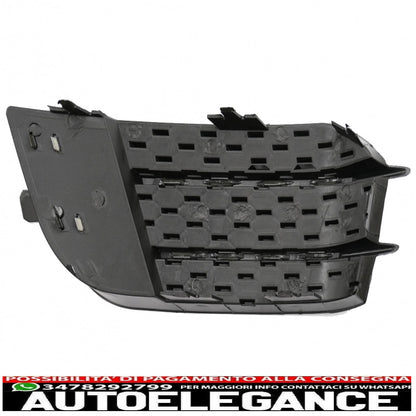 side grills fog light covers suitable for audi a1 8x (2010-2015) rs1 piano black design 
