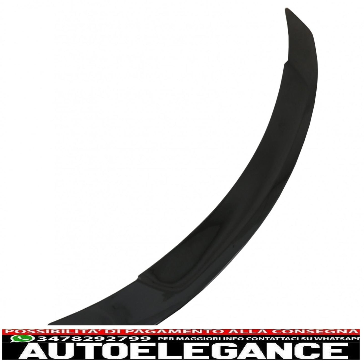 trunk spoiler suitable for mercedes c-class w205 (2014-2020) gts-design piano black