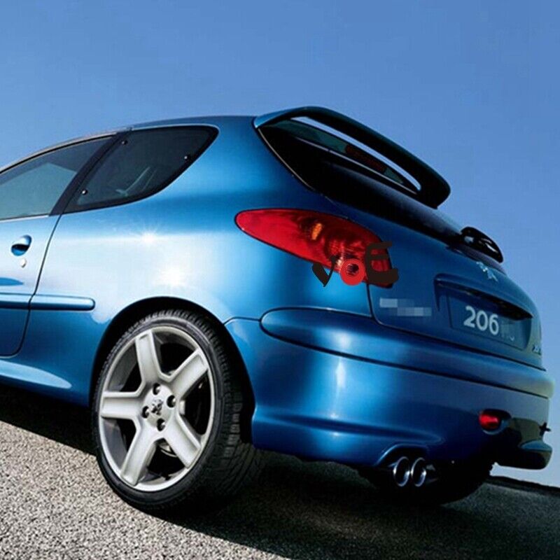 PEUGEOT 206 3 / 5 PORTE SPOILER POSTERIORE SUL TETTO SPORTIVO IN ABS ..-