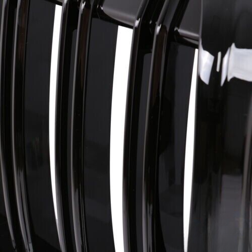 GRIGLIA ADATTA PER BMW X1 F48 2019-2022 DOPPIA FASCIA LOOK NERO LUCIDA