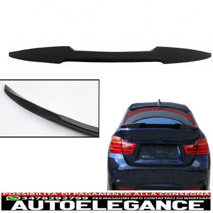 trunk spoiler suitable for bmw 4 series gran coupe f36 (2014-2019) m4 design black