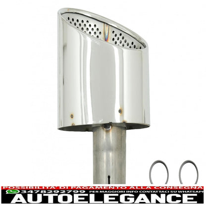 Exhaust tips exhaust tips suitable for audi a4 b9 (2016-2019) a5 f5 (2017-2019) chrome 